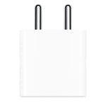 Apple 20W USB-C charger white compact power adapter with two metal prongs