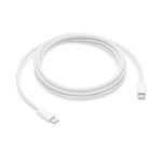 Apple 240W USB-C charging cable in white with durable braided design for fast power delivery