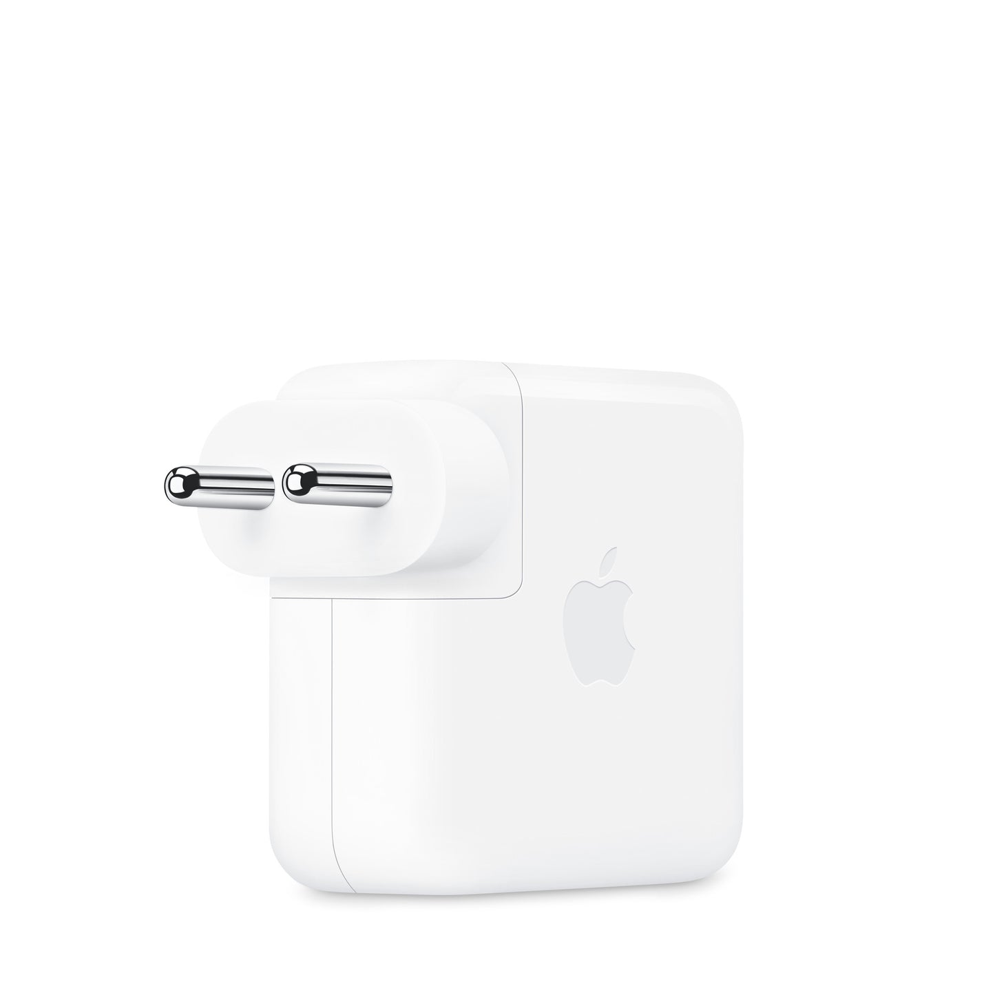 Apple 70W USB-C Charger white power adapter with compact design and European plug