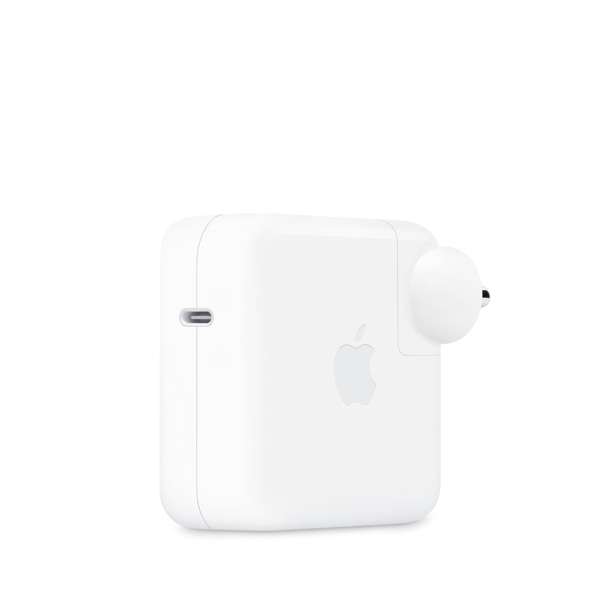 Apple 70W USB-C Charger adapter with compact white design and foldable plug for fast charging