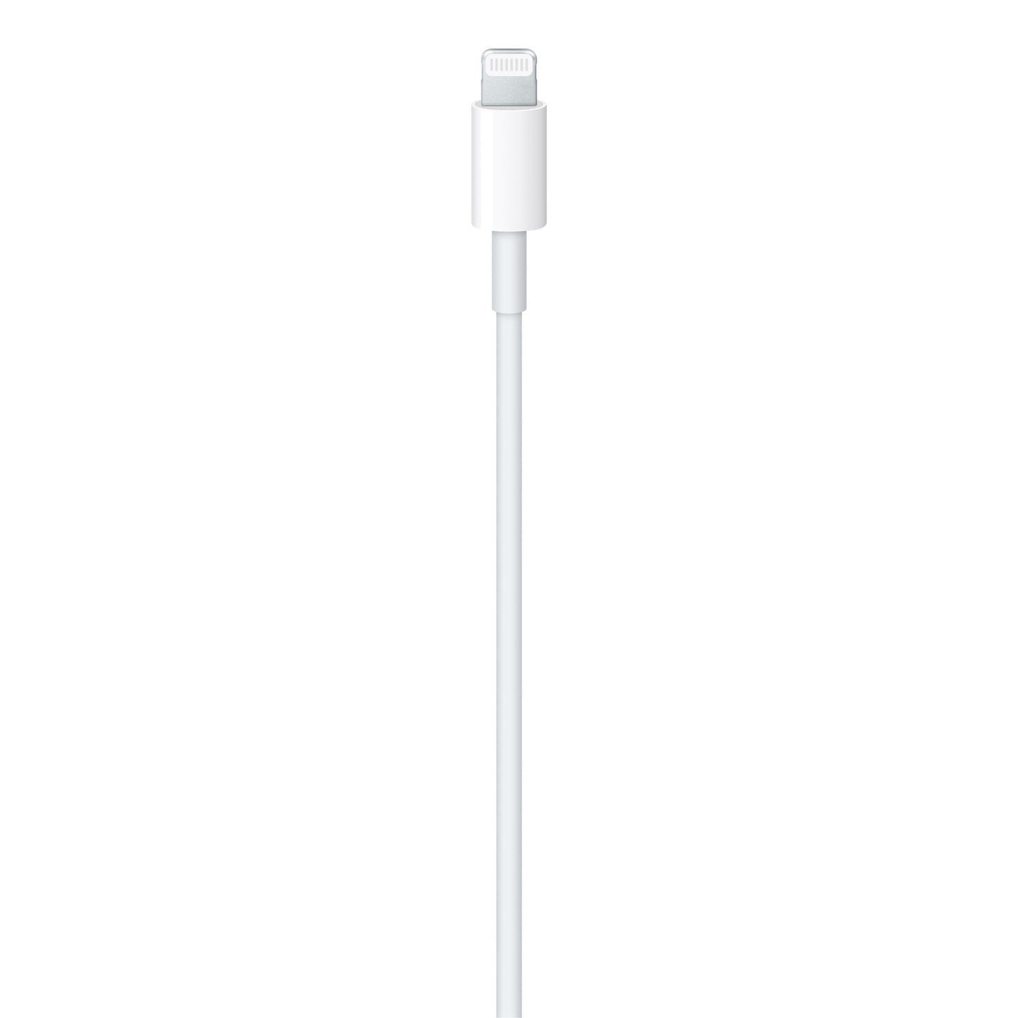 Apple fast charging Lightning cable with white connector and durable design for efficient power delivery