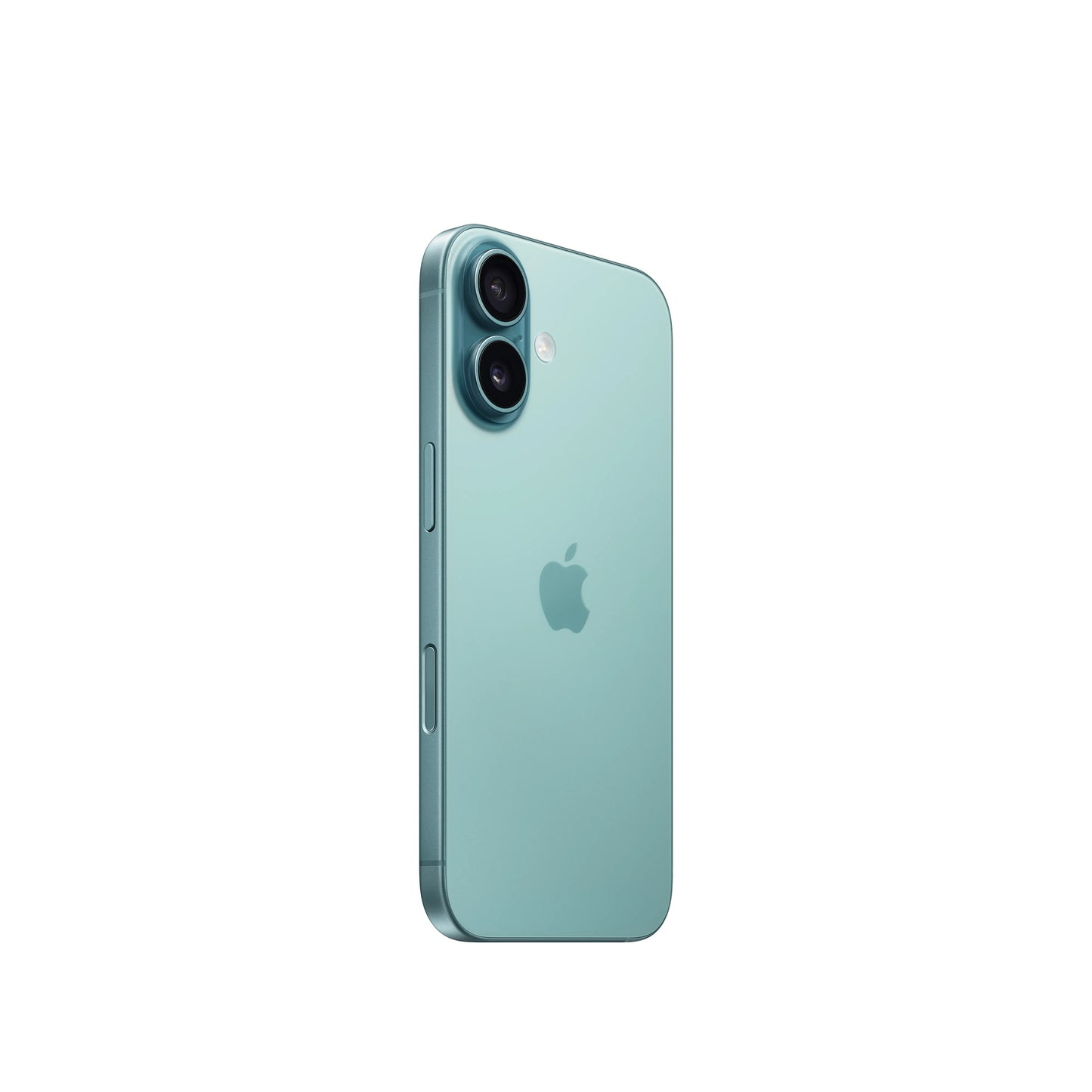 Apple iPhone 16 128GB in green showing dual rear cameras and sleek flat-edge design