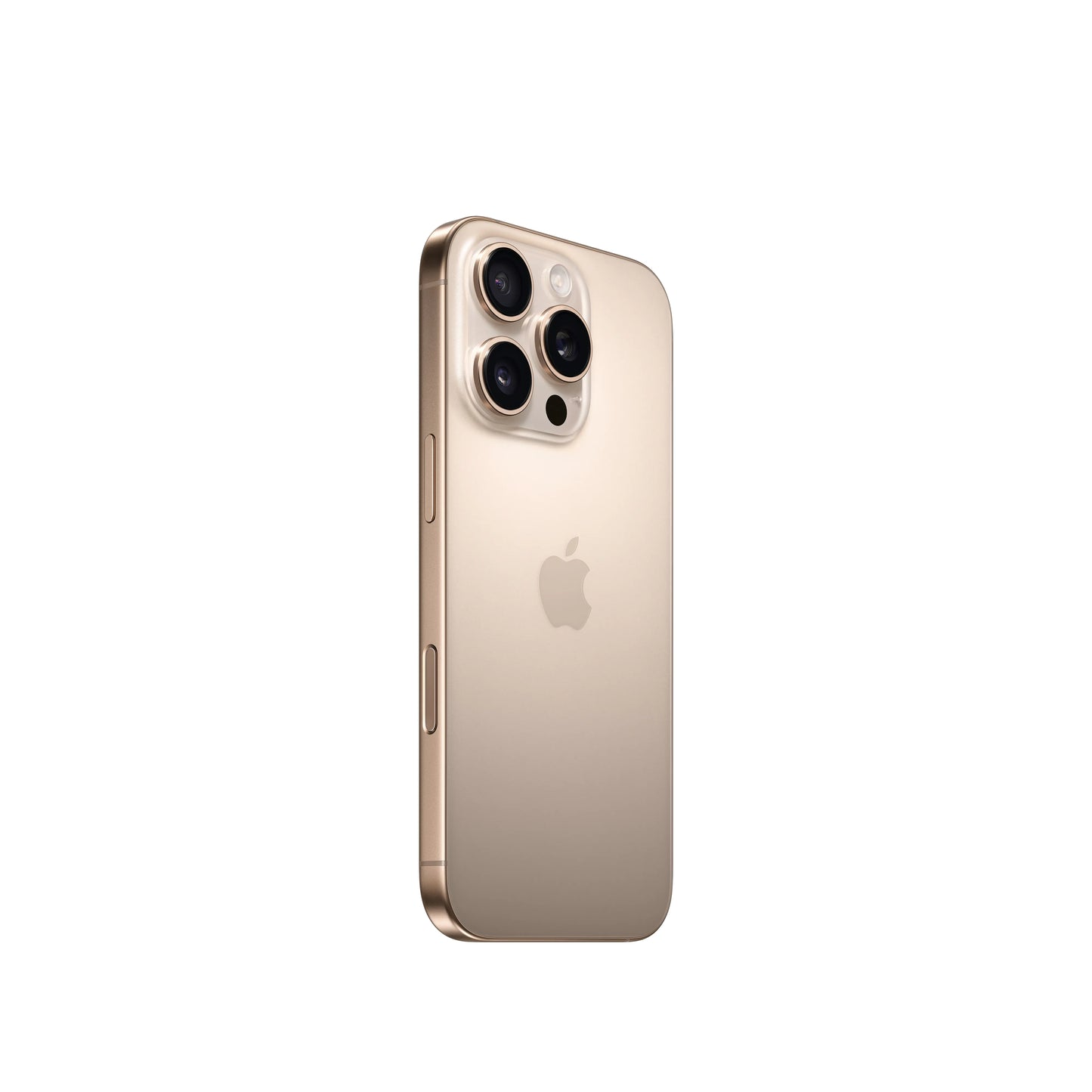 Apple iPhone 16 Pro 128GB in gold showing rear triple camera and side buttons