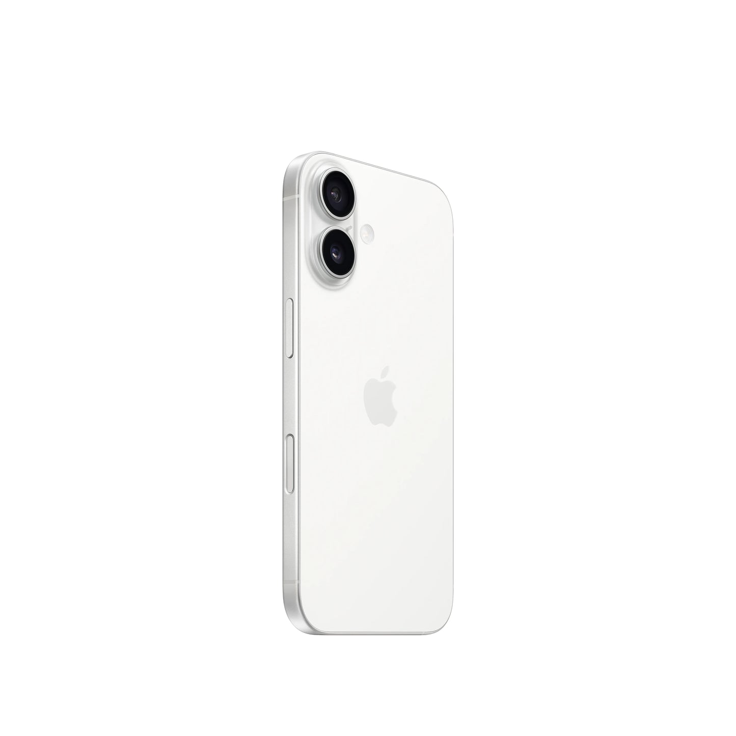 Apple iPhone 16 White 128GB purchase showing back design with dual cameras and sleek finish
