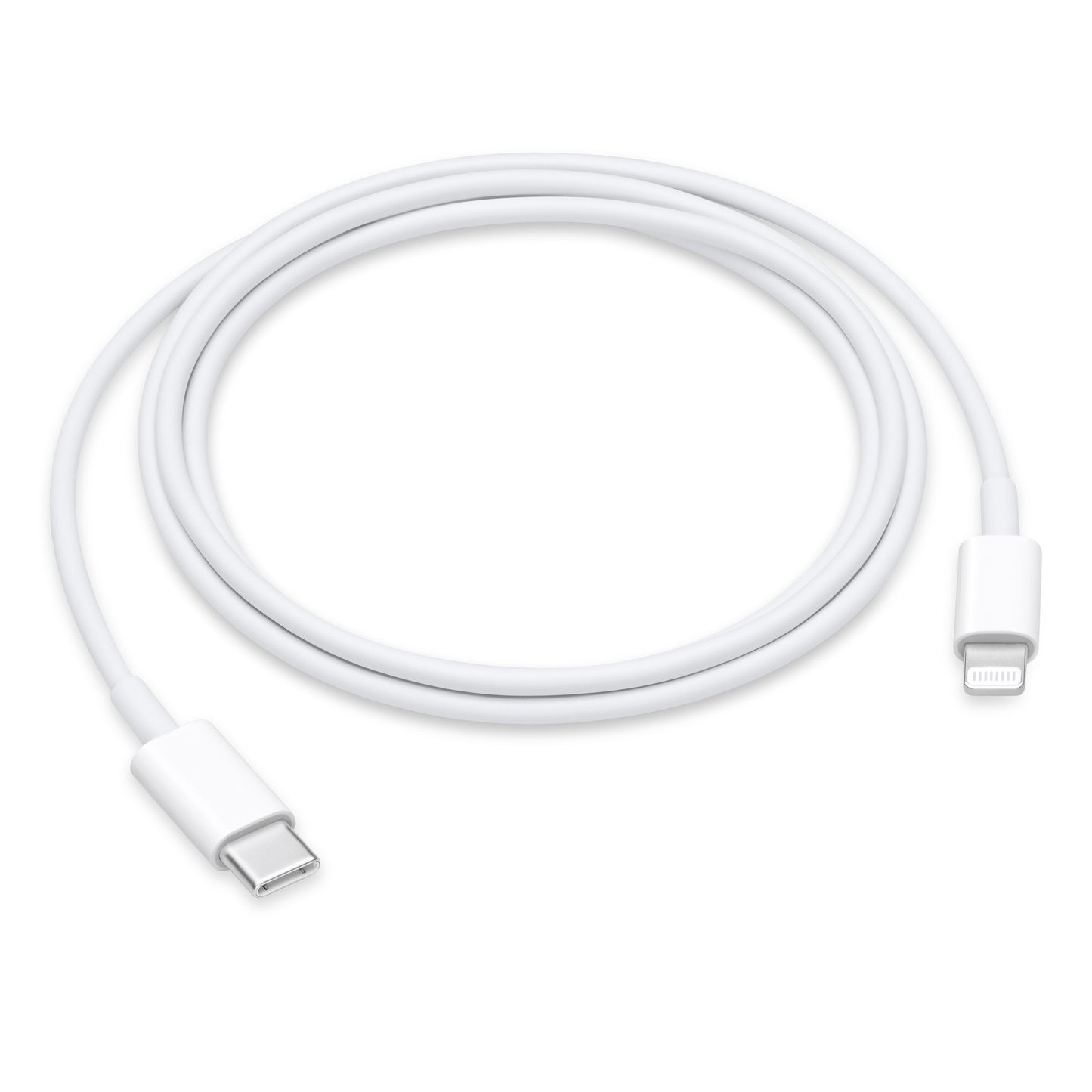 Apple USB-C to Lightning cable in white for charging and syncing Apple devices