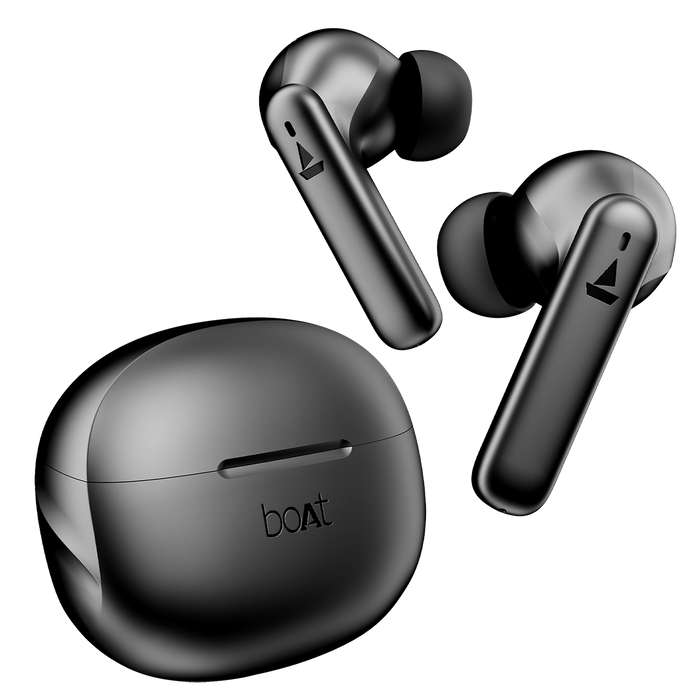 boAt Airdopes 170 wireless earbuds in black with charging case for true wireless audio