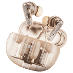 boAt Airdopes 191 ANC earbuds in transparent charging case showcasing sleek design and soft ear tips