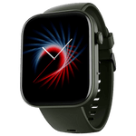 boAt Wave Astra 3 smartwatch with black square display and green silicone strap