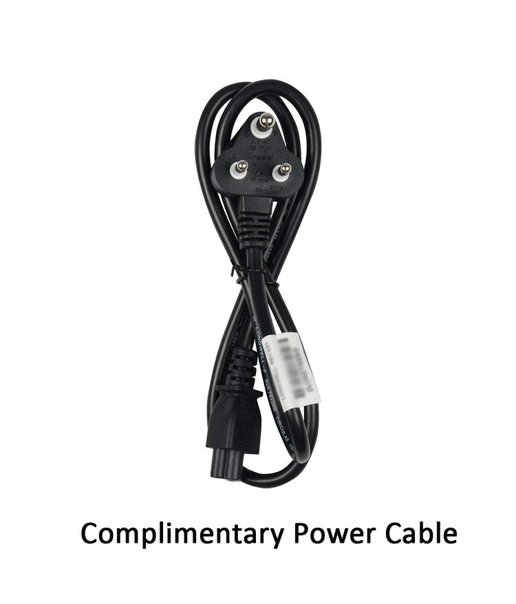 Dell 45W adapter charger power cable with three-prong plug for laptop charging