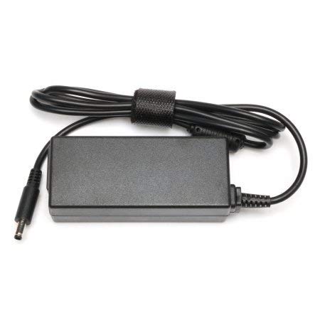 Dell 45W adapter charger with black rectangular body and attached power cord