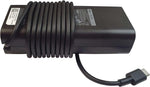 Dell 65W USB-C charger black adapter with coiled cord and USB-C connector for laptops