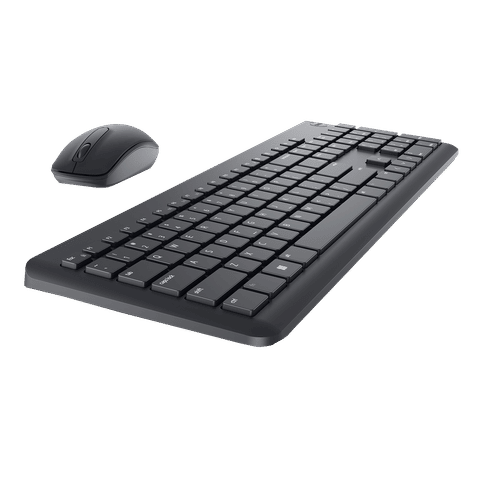 Dell KM3322W wireless black keyboard and mouse combo set for efficient computer use