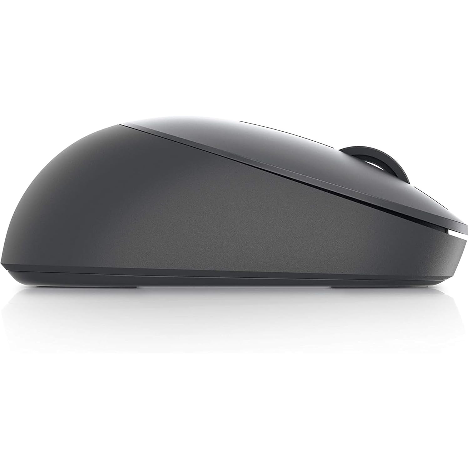 Dell slim dark gray wireless mouse side profile ergonomic design with scroll wheel best wireless mouse under 500