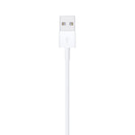 Apple lightning to USB cable 1m with white USB connector and durable cable design
