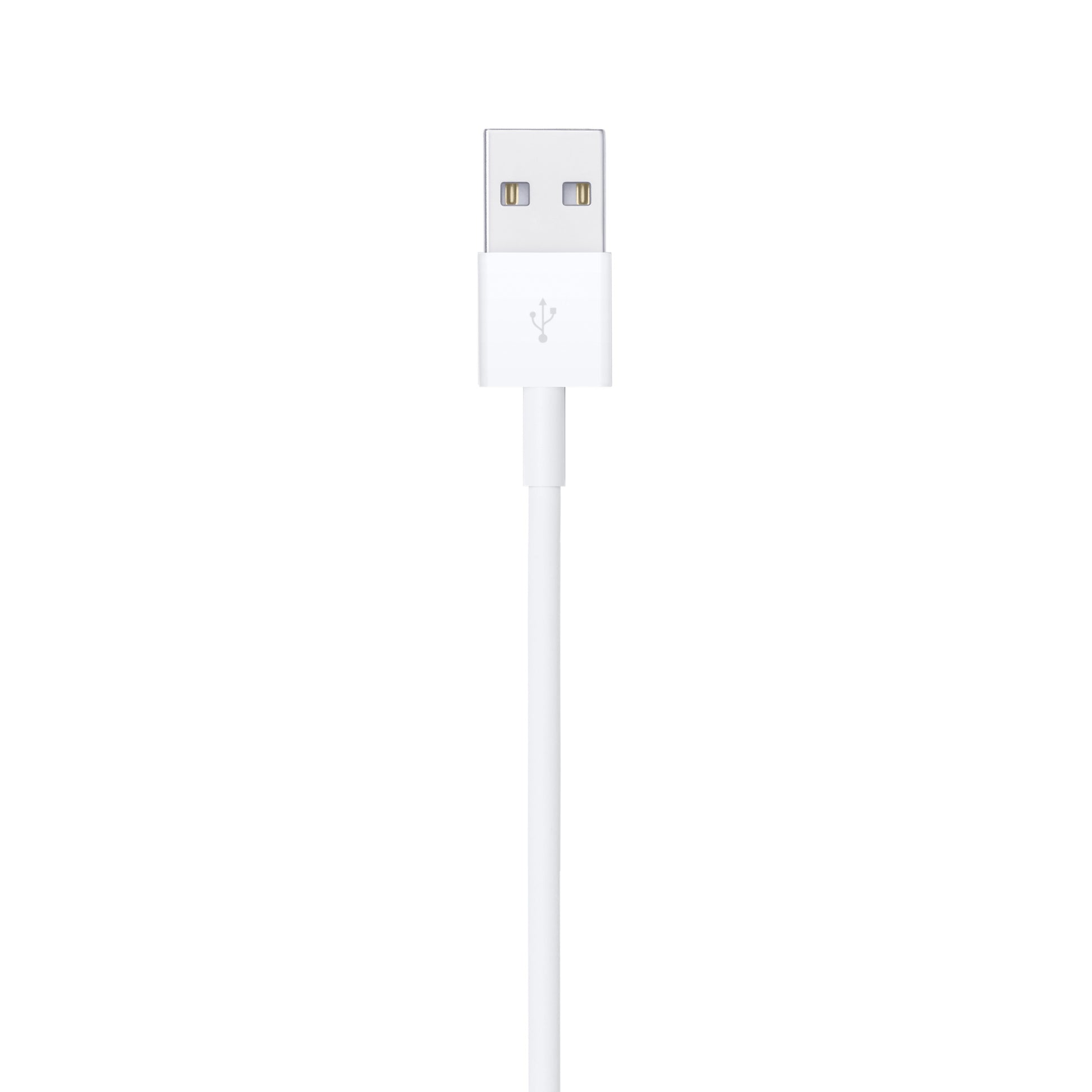Apple lightning to USB cable 1m with white USB connector and durable cable design
