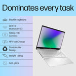 HP Pavilion x360 14 i5 13th Gen laptop with backlit keyboard, 1080p camera, and anti-glare display