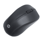 HP S500 wireless mouse in black with ergonomic design and scroll wheel for smooth navigation