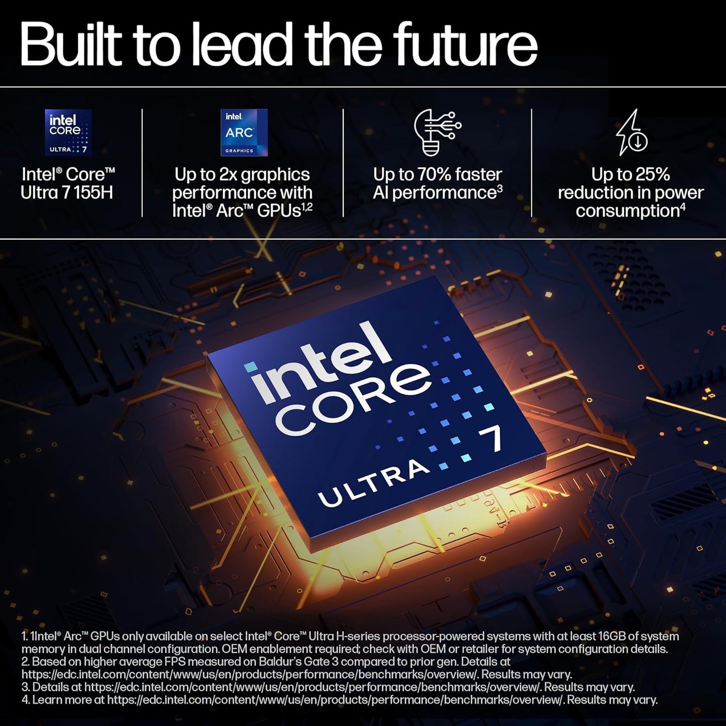 HP Spectre x360 14 Slate Blue laptop featuring Intel Core Ultra 7 processor with enhanced AI and graphics performance