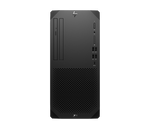 Front view of black HP Z1 G9 Tower Desktop with multiple USB ports and optical drive slots