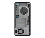 Back view of HP Z2 G9 Tower Desktop showing cooling fans, expansion slots, and cable ports
