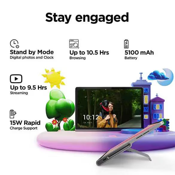 Lenovo Tab 10.1" WUXGA Tablet (ZAEJ0054IN) | 4GB RAM, 64GB Storage