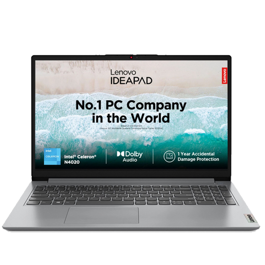 Lenovo IdeaPad 1 Intel Celeron – 8GB RAM, 512GB SSD, 15.6" HD Display, Windows 11, 1 Year Warranty