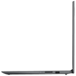 Side view of Lenovo Ideapad Slim 1 laptop showing its thin profile and port options