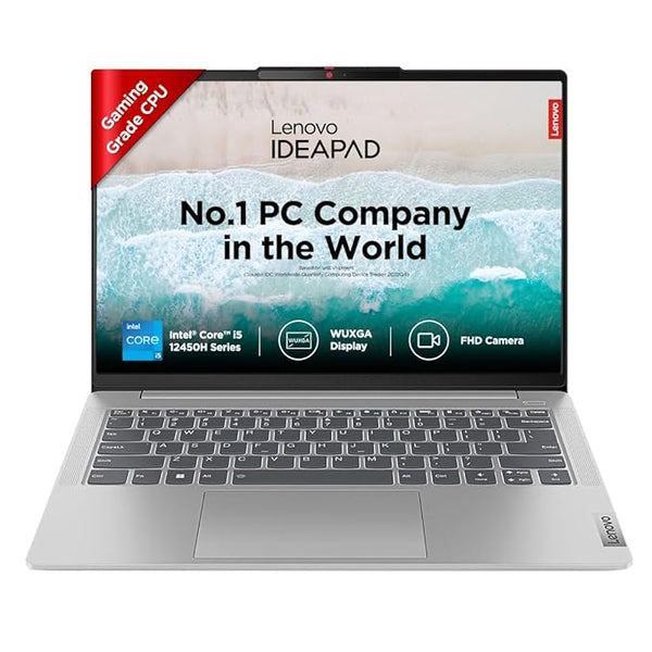 Lenovo Ideapad Slim 3 laptop with Intel Core i5 12450H CPU and WUXGA display in silver