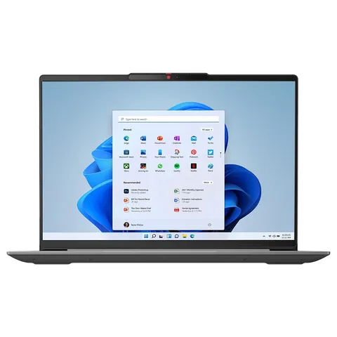 Lenovo Ideapad Slim 3i laptop with thin bezel display showing Windows 11 home screen