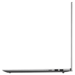 Side view of silver Lenovo Ideapad Slim 5 laptop showing slim profile and ports