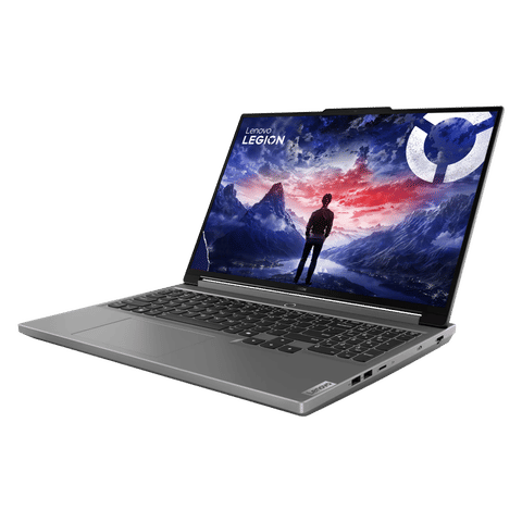 Lenovo Legion Slim 7i gaming laptop with sleek silver design and vibrant high-resolution display