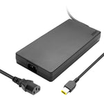 Lenovo Slim 230W AC Adapter in black with power and charging cables for laptop compatibility