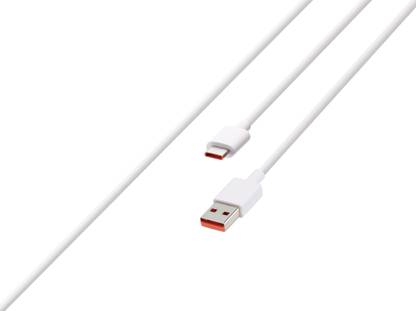 Redmi MI USB to Type-C cable in white with durable connectors for fast charging and data transfer
