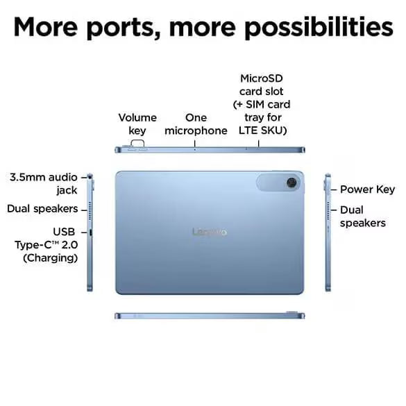 Lenovo Tab 10.1 (ZAEJ0054IN) | 4GB RAM, 64GB eMMC, WUXGA IPS Display