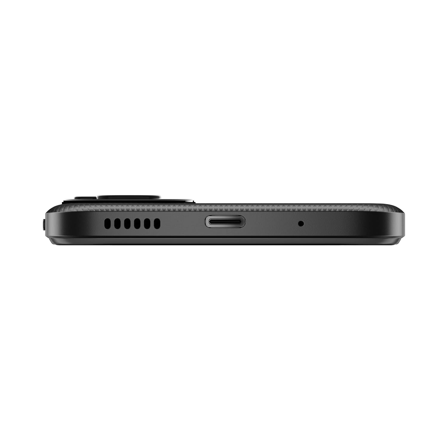 Side view of Redmi 11 Prime 4GB 64GB for sale showing USB-C port and speaker grille