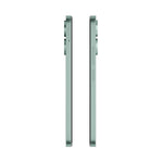 Side view of Redmi 13C 5G smartphone in green showing slim profile and button placement