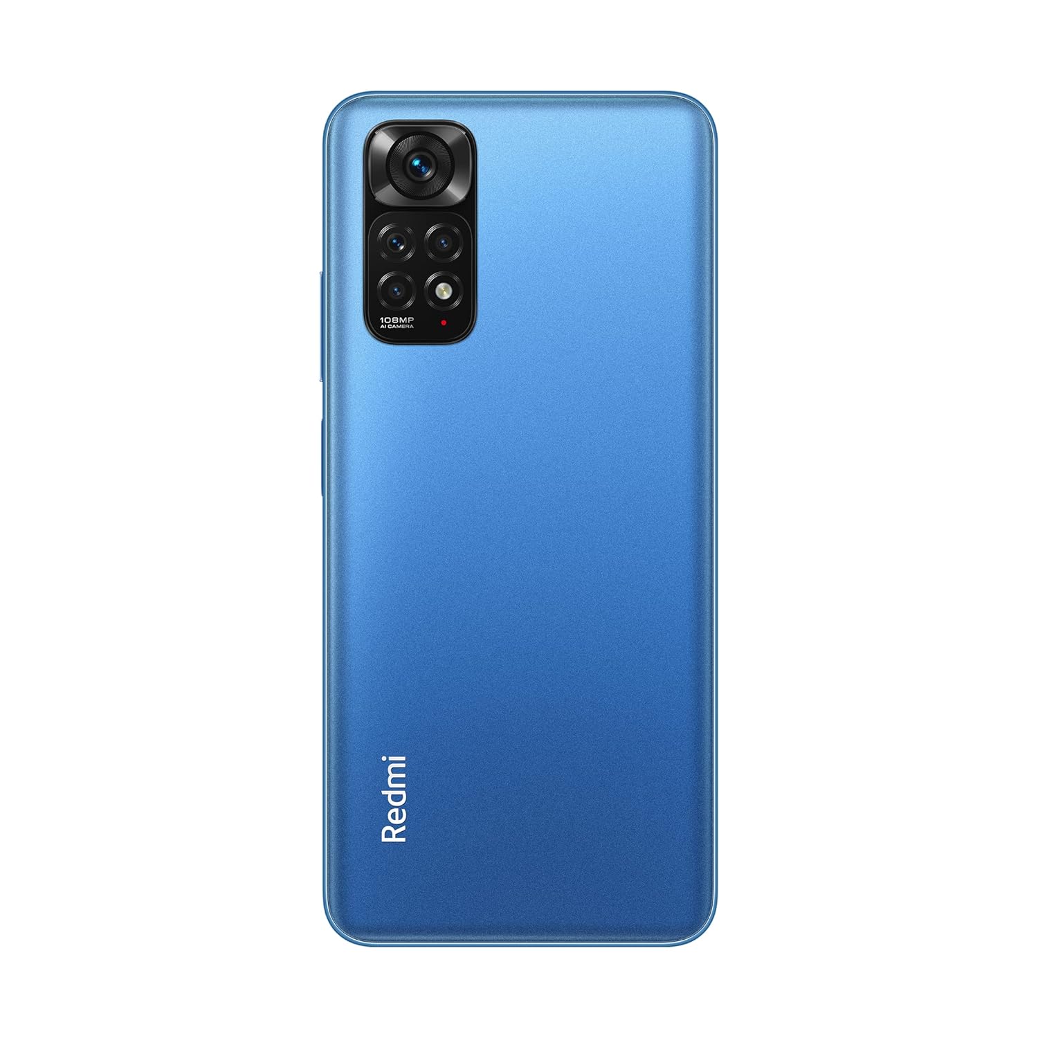 Blue Redmi Note 11S 6GB 128GB smartphone showing rear camera and rear view
