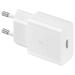 Samsung 15W fast charger white wall adapter with USB Type-C port for quick charging