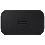Samsung 25W Type C charger black compact USB-C charging adapter for fast charging