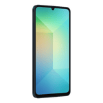 Samsung Galaxy A06 4GB 128GB Gold smartphone displaying a colorful geometric wallpaper