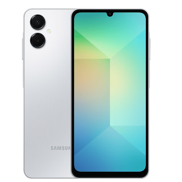 Samsung Galaxy A06 4GB 128GB Gold smartphone with dual rear cameras and large display