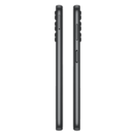 Side view of sleek black Samsung Galaxy A14 5G unlocked smartphone showing volume and power buttons