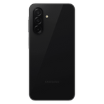 Back view of Samsung Galaxy A26 5G unlocked smartphone in black with triple camera setup