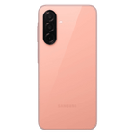 Back view of Samsung Galaxy A26 5G unlocked in pink with triple camera setup and sleek design