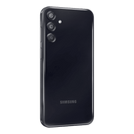 Samsung Galaxy F15 5G phone black rear view showing triple camera setup and Samsung logo