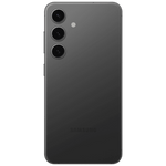 Samsung Galaxy S24 5G unlocked phone in black showing triple rear cameras and sleek design