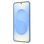 Samsung Galaxy S25 5G for sale showing front view with edge-to-edge display and punch-hole camera