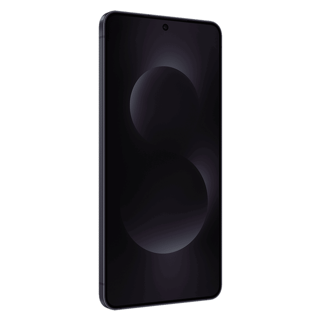 Samsung Galaxy S25 Edge 5G smartphone with sleek black design and edge display