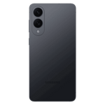 Samsung Galaxy S25 Edge 5G phone in black showing rear dual camera design and sleek finish