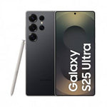 Samsung Galaxy S25 Ultra 5G phone in black with large camera array and included stylus pen